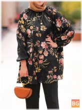 Muslim Blouse with Flowers Print