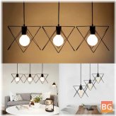 Metal Ceiling Light Cage Lampshade with Pendant Lamp
