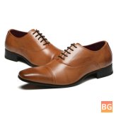 Wedding Shoes - Men's Formal Oxfords with Leather Pointing and Casual Shoes