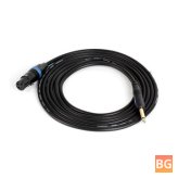 6.35mm Male to Female Audio Cable