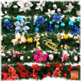 Christmas Garland - Artificial Rattan Bow Home Decorations