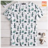 T-Shirts with Men in Cactus Print