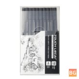 Touchlecai Micron Pen Set - Brush and Pen Set