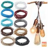 2 Core Twist Braided Fabric Cable - Electric Lighting Cable