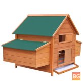 vidaXL 170410 Outdoor Chicken Coop Wood 157x97x110 cm House Pet Supplies for Rabbit House Pet Home Puppy Bedpen
