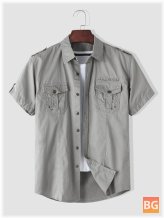 Short Sleeve Button-Down Shirts for Men