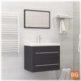 Gray 2-Piece Bathroom Set