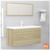 Sonoma Oak Bathroom Furniture Set