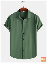 Textured Men's Button-Up Shirts