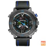 BOAMIGO F525 Fashion Men's Digital Watch with Creative Dial, Luminous Week Display, Dual Display Watch