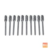 Tungsten Carbide Drill Bits - 10 Pack