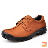Cowhide Leather Breathable Soft Sole Climbing Sports Shoes