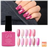 Pink Nail Polish Soak-off Gel - 11 Colors