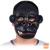Hallowmas Party Mask - Chimpanzee Animal Role