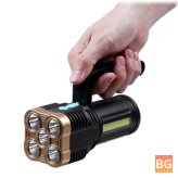 Rechargeable Handheld Spotlight with 5 LEDs and 4 Modes