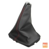Black Leather Shift Knob Cover for VW Golf/Bora