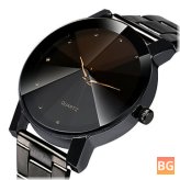 Stainless Steel Watch with Waterproof and Casual Design