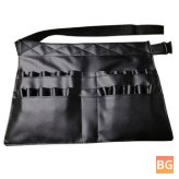 Professional PU Leather Waist Make Up Bag with Multiple Slots for Studio and Back Stage Use