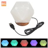 USB salt lamp with LED light - colorful