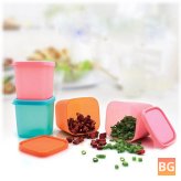 Kitchen Food Storage Box with Holder and Cosmetic Organizer