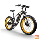 Rich Bit CM980 48V 17Ah 1000W 26X4.0in Fat Tire Electric Bicycle 80KM Mileaga 7-Speed Snow E-Bike