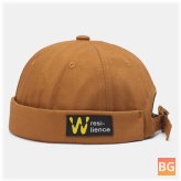Sunshade Brimless Beanie with Letter Patch - Hip Hop Sport