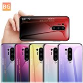 For OnePlus 8 Pro - Gradient Color Tempered Glass Shockproof Protective Case