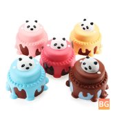 Squishy Panda Cake 12cm Slow Rising with Packaging Collection - Soft Squeeze Toy