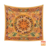 Retro Sun Tapestry - Vibrant Polyester Wall Decor