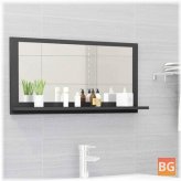 Gray Bathroom Mirror