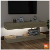 TV Cabinet with LED Lights - 23.6