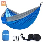 Hammock with Tree Straps and Lightweight Bed for Double People