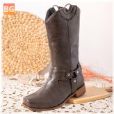 Retro Harness Boots for Women