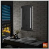 LED bathroom mirror with shelf - 60x100 cm