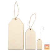 Wooden Luggage Tags with Rope ornaments - Christmas Tree Scrapbooking Decorations