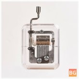 Mini Music Box - Hand-cranking Transparent Acrylic