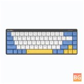 EK868 Mechanical Keyboard - Low Profile Wired Blue/Gray Backlight