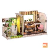 H-001 DIY Doll House - Gothenburg Studio with Furniture Music Light Cover