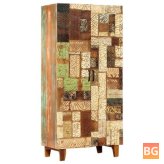Carved Wooden Wall Cabinet 85x45x180 Cm