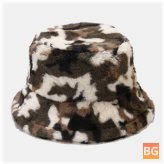 Faux Rabbit Fur Bucket Hat - Outdoor Warm