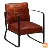 Brown Leather Lounge Chair