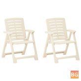 2pc Plastic Garden Chairs
