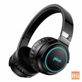 Picun B26 Wireless HiFi Stereo Headset with 360° Surround Sound, Dynamic Unit and RGB Light for Gaming and Outdoor Sports