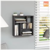 Wall Shelf - High Gloss Gray 17.8