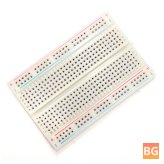 White Breadboard with 400 Holes (5pcs, 8.5x5.5