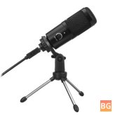 Computer Tripod with Microphone for Recording Live Broadcast Video and Audio
