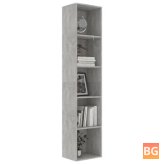 Chipboard Book Cabinet - Gray