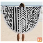 Boho Tassel Beach Blanket