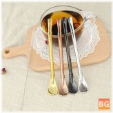 3-in-1 Steel Straw with Tea Spoon and Filter