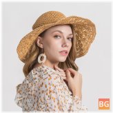 Woman's Solid Color Straw Hat